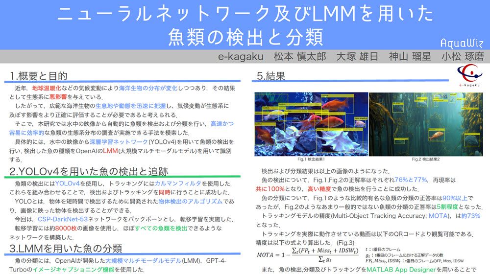 ニューラルネットワーク及びLLMを用いた魚類の検出と分類
